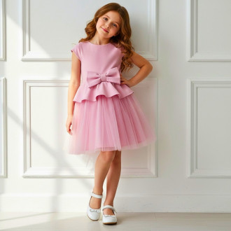 Официална детска рокля "Виктория" в пепел от рози