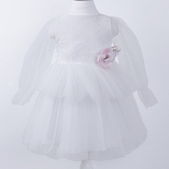Официална рокля "Сандра" в бяло 1