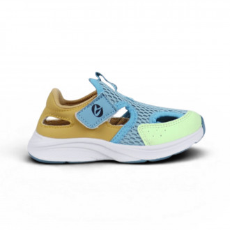 Леки отворени маратонки в аквамарин