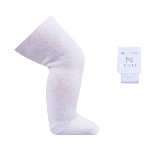 Бял бебешки памучен чорапогащник