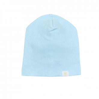 Памучна детска шапка в синьо