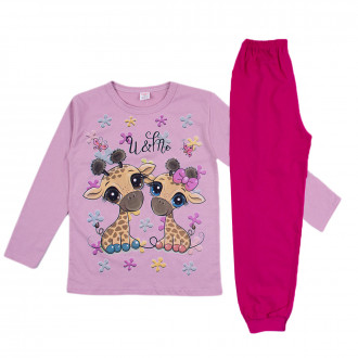 Детска пижама  "жиравче"  за момичета 1