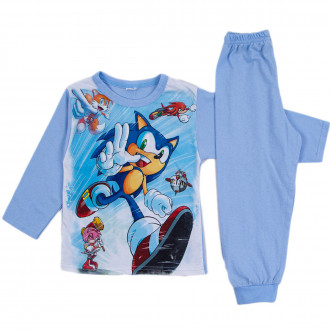 Детска пижама с анимационен герой в небесно синьо 1