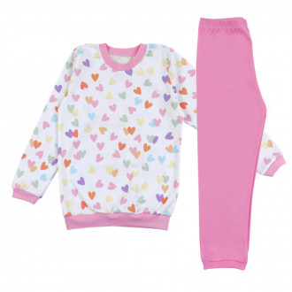 Памучна плътна пижама "Happy girl"