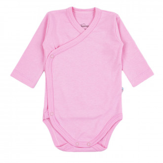 Памучно боди "прегърни ме" в розово