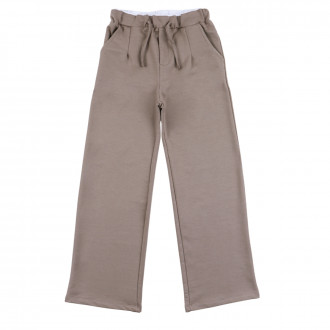 Спортен панталон с висока талия в капучино