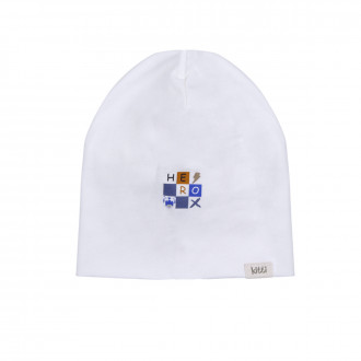 Памучна трикотажна шапка ''Hero'' в екрю