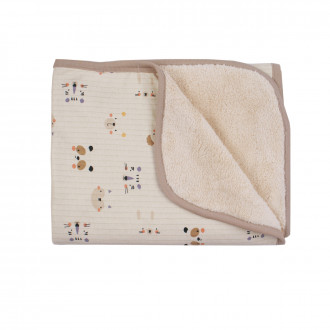Бебешка памучна пелена с пух ''Zoo'' 85 х 85 см