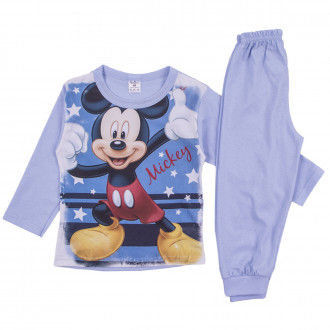 Памучна пижама за момчета "Mouse" в синьо 1