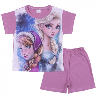 Детска лятна пижама с анимационни принцеси 1