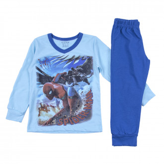 Памучна пижама за момчета с анимационен герой в синьо 1