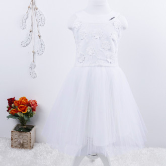 Празнична рокля "Карън" в бяло 1