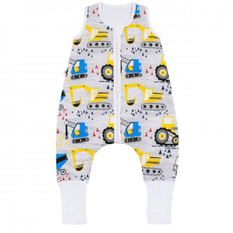 Пролетно-есенен спален чувал с крачета "Машини"