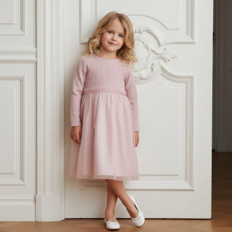 Детска рокля с фино плетиво "Даная"
