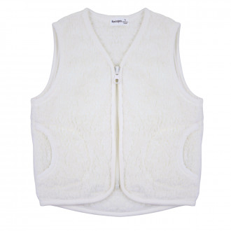 Бебешки пухен елек с джобчета