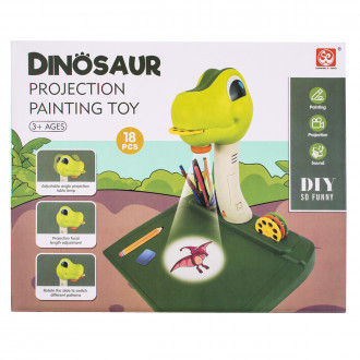 Проектор с шаблони за рисуване "Динозавър"  29 x 36 1
