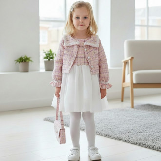 Официална рокля със сако и чанта