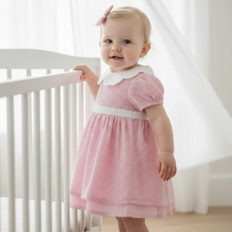 Бебешка рокля от рязана дантела "Кари" 1