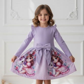 Детска трикотажна рокля ''Dreamy eyes''