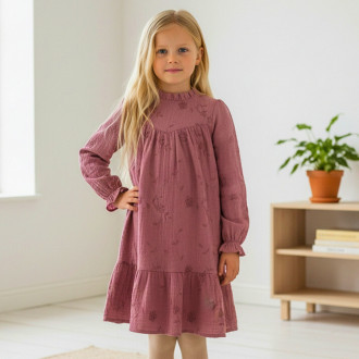 Детска рокля с бродерия "Селина"