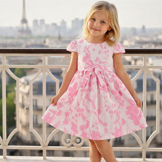 Елегантна детска рокля "Pink flowers"