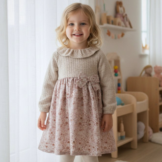 Бебешка плътна рокля "Елиза"