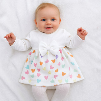 Бебешка памучна рокля ''Happy girl'' 1