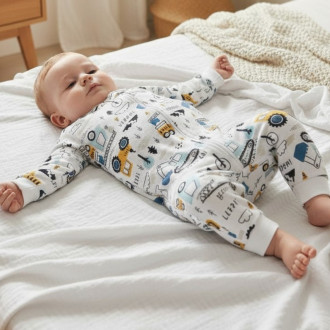 Бебешки ромпър с цип и открити крачета ''Beep''