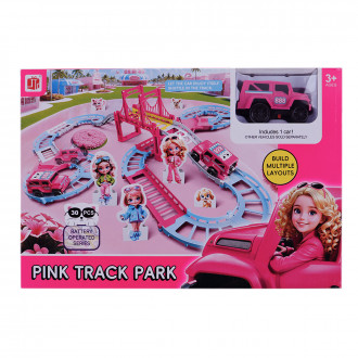 Розова писта за момичета 34 х 23 см