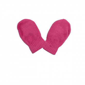 Бебешки ръкавички в наситено розово
