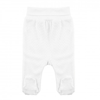 Ританки от памучен ажур в бял цвят