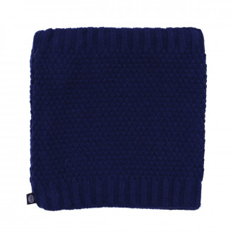 Детски шал-комин от тъмносиньо плетиво