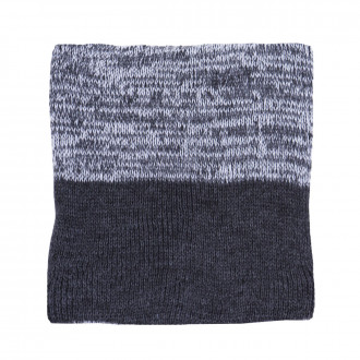 Детски шал-комин от плетиво в тъмносиво