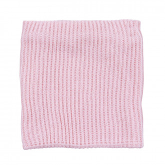 Детски шал-комин от плетиво в розово