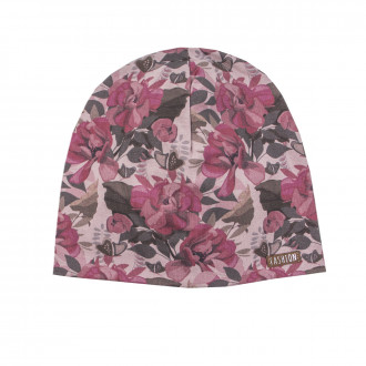 Трикотажна шапка във флорален фотопринт "Fashion"