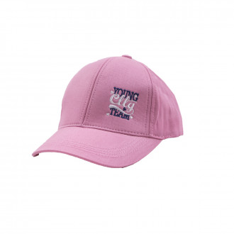 Детска лятна шапка "Young team" в розово