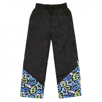 Шушляков панталон с полар "Graphics" в черно