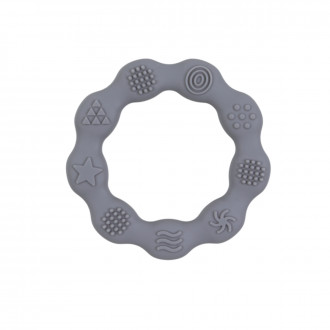 Силиконова гризалка ''Ринг'' в сиво