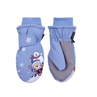 Ръкавици за ски с поларена подплата ''Polar bear'' в синьо