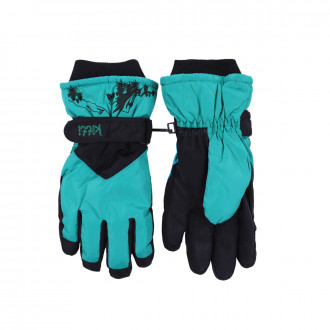 Ръкавици за ски с поларена подплата '' Mountain'' в петролено зелено