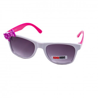 Слънчеви очила с бяло-розова рамка UV 400