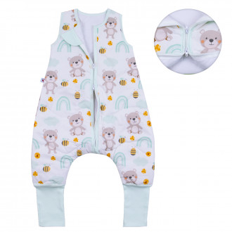 Спален чувал с двупосочен цип и крачета "Honey bear" 1