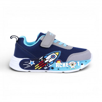 Светещи олекотени маратонки "Rocket" в тъмносиньо