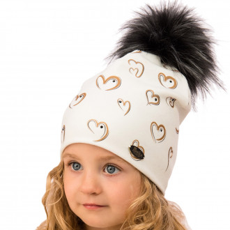 Детска зимна шапка от полар за момичета  1