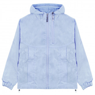 Тънко шушляково яке в синьо