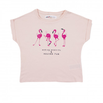 Къса памучна тениска "Flamingo" 1
