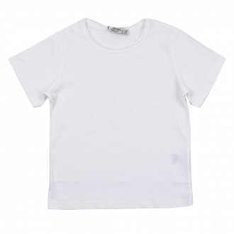 Едноцветна тениска в бяло 1