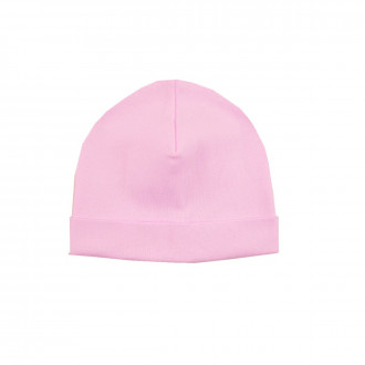 Трикотажна детска шапка в розово