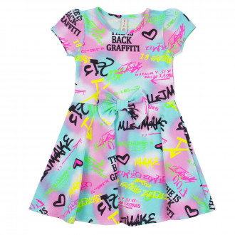 Трикотажна лятна рокля "Graffiti" 1
