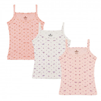 Тройка ажурени потници с тънки презрамки